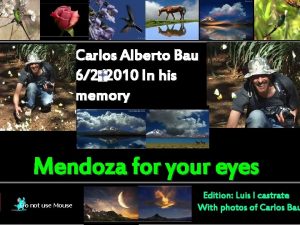 Carlos Alberto Bau 622010 In his memory Mendoza