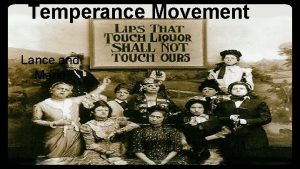 Temperance Movement Lance and Marie What the temperance