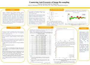 Countering AntiForensics of Image Resampling Anjie Peng Hui