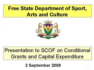 Free State Department of Sport Arts and Culture