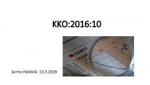 KKO 2016 10 Jarmo Heikkil 13 3 2019