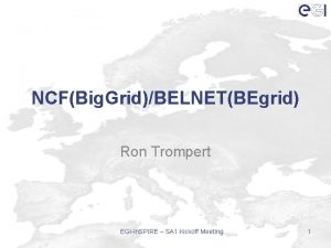 NCFBig GridBELNETBEgrid Ron Trompert EGIIn SPIRE SA 1