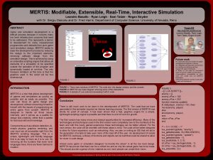MERTIS Modifiable Extensible RealTime Interactive Simulation Leandro Basallo