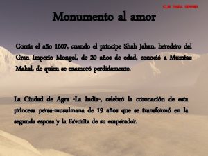 Monumento al amor CLIK PARA SEGUIR Corra el