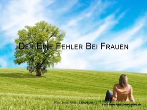 DER EINE FEHLER BEI FRAUEN Foto Jesus Arias