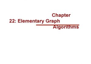 Chapter 22 Elementary Graph Algorithms Information Technology Undirected
