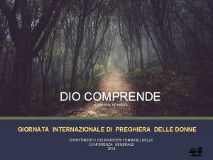 DIO COMPRENDE di CHANTAL KLINGBEIL GIORNATA INTERNAZIONALE DI