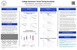 College Swimmers Visual Timing Sensitivity Nestor 1 Matthews