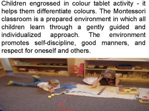 Children engrossed in colour tablet activity it helps