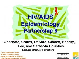 HIVAIDS Epidemiology Partnership 8 Charlotte Collier De Soto