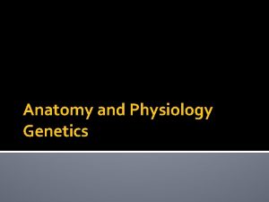 Anatomy and Physiology Genetics Genetics Basics Gregor Mendel