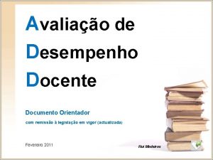 Avaliao de Desempenho Docente Documento Orientador com remisso