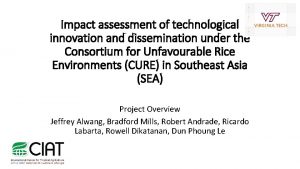 Impact assessment of technological innovation and dissemination under