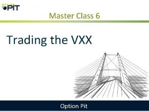 Master Class 6 Trading the VXX Option Pit