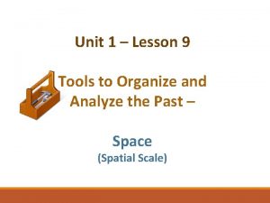 Unit 1 Lesson 9 Tools to Organize and