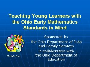 Teaching Young Learners with the Ohio Early Mathematics