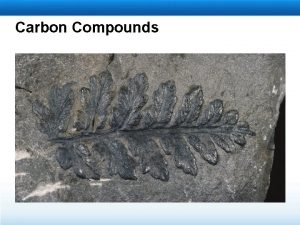 Carbon Compounds The Chemistry of Carbon Organic compounds