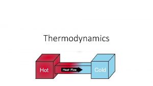 Thermodynamics Heat and Temperature Heat represents energy flow