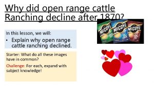 Why did open range cattle Ranching decline after