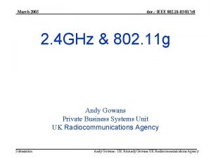 March 2003 doc IEEE 802 18 03017 r