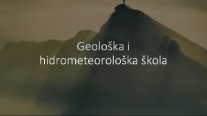 Geoloka i hidrometeoroloka kola Adresa i kontakti kole