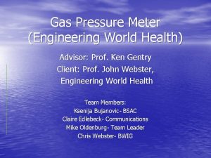 Gas Pressure Meter Engineering World Health Advisor Prof