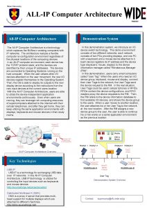 ALLIP Computer Architecture AllIP Computer Architecture The AllIP