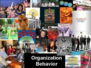 Organization Behavior Organizational Behavior An Introduction to Your