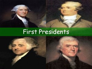 First Presidents George 1789 1797 Washington The Whiskey
