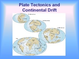 Plate Tectonics and Continental Drift Tectonics Tectonic Forces