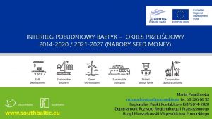 INTERREG POUDNIOWY BATYK OKRES PRZEJCIOWY 2014 2020 2021