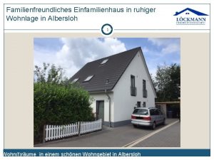 Familienfreundliches Einfamilienhaus in ruhiger Wohnlage in Albersloh 1