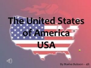 The United States of America USA By Mava