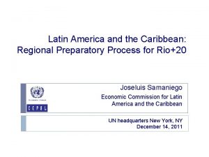Latin America and the Caribbean Regional Preparatory Process