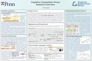 Cognitive Computation Group Research Overview COGNITIVE COMPUTATION GROUP