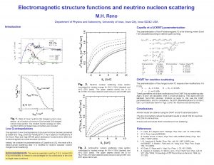 Electromagnetic structure functions and neutrino nucleon scattering M