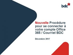 Nouvelle Procdure pour se connecter votre compte Office