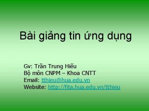 Bi ging tin ng dng Gv Trn Trung