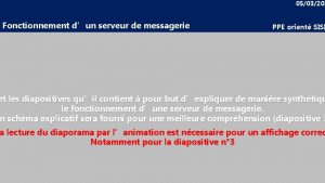 0503201 Fonctionnement dun serveur de messagerie PPE orient