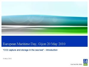 European Maritime Day Gijon 20 May 2010 CO