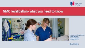 NMC revalidation what you need to know Facebook