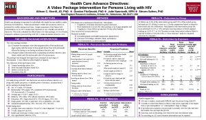 Health Care Advance Directives A Video Package Intervention