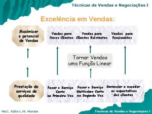 Tcnicas de Vendas e Negociaes I Excelncia em