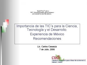 Importancia de las TICs para la Ciencia Tecnologa