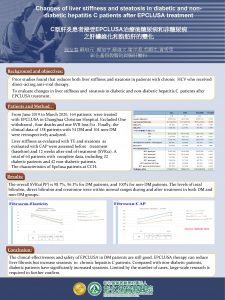 Changes of liver stiffness and steatosis in diabetic Changes of liver stiffness and steatosis in diabetic