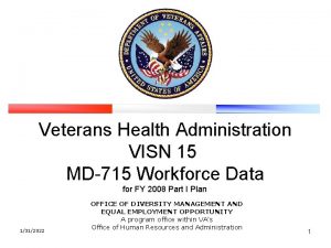 Veterans Health Administration VISN 15 MD715 Workforce Data