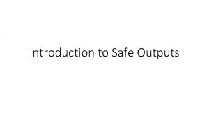 Introduction to Safe Outputs Introduction to Safe Outputs
