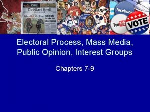 Electoral Process Mass Media Public Opinion Interest Groups