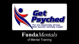 Funda Mentals of Mental Training 1 Funda Mentals