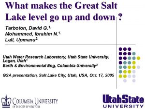 What makes the Great Salt Lake level go